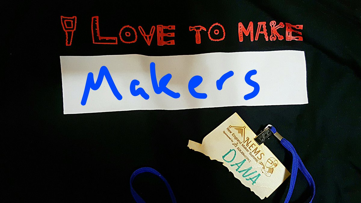 DanaKinel's tweet photo. So much great learning (and swag) at #NEMS2017 #makerEd https://t.co/nTNNaZgYCt