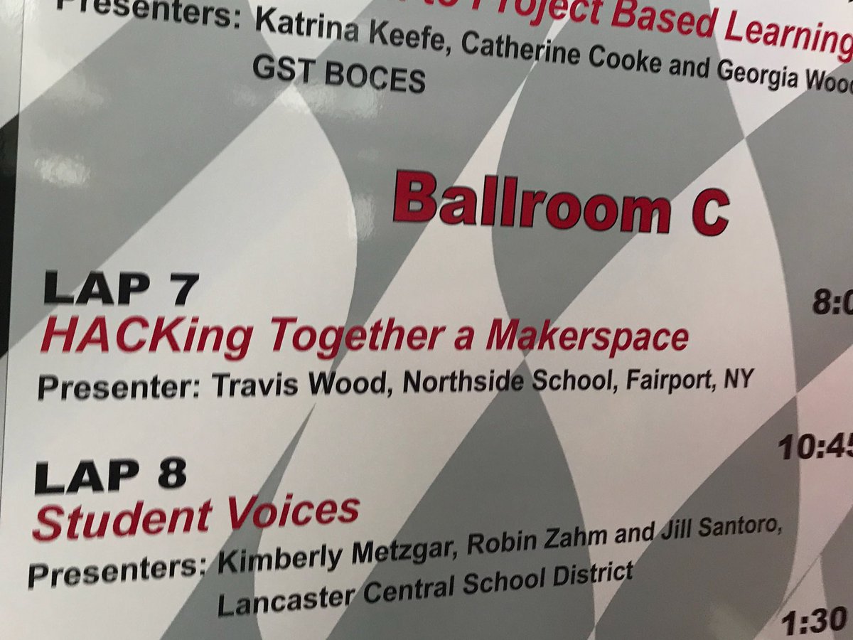 travers34's tweet photo. Hope to see you in the morning for a few lessons I’ve learned from the @NSHACKLab. #setyouralarms #thinkerspace #NYSCATE17 https://t.co/D74wBp3I3C