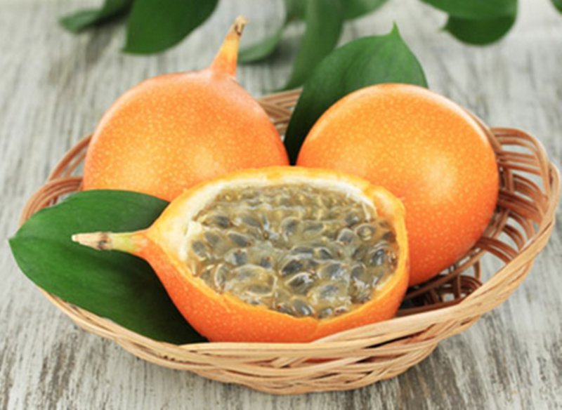 Markisa terkandung banyak nutrisi yang teramat baik bagi kesehatan. Vitamin C merupakan salah satu yang dominan pada khasiat markisa dan banyak mengandung gizi seperti karoten, niasin, asam nitrat, zat besi, kalsium dan fosfor. 
sjinternasional.com