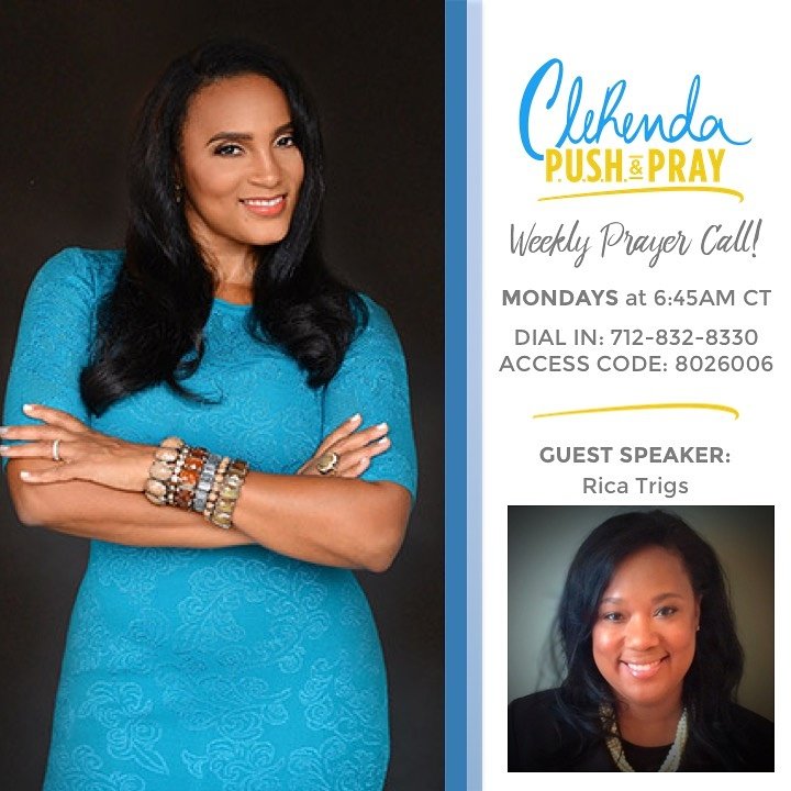 Set your alarm and join me &amp; <a href="/RicaTrigs/">RIca Trigs</a> tomorrow morning for our Monday prayer call! #prayer🙏