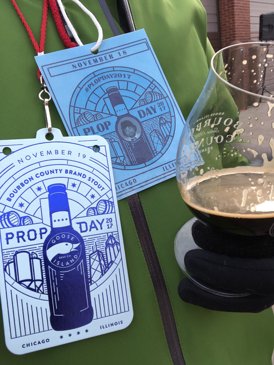 Clarkowski's tweet image. Thanks for having us for #propday2017 @GooseIsland . @theAsaPhelps and I are fans for life after our own #plopday2017 got us invited.