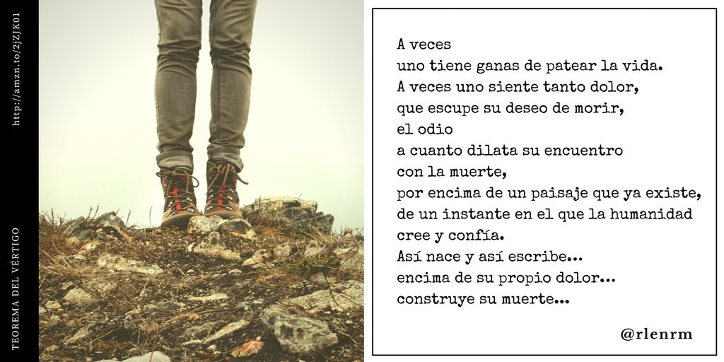 rlenrm's tweet photo. Siente la música de cada poema con #TeoremaDelVértigo y su #LibroSonoro https://t.co/9gqUbvRSy5 https://t.co/HCKHN7PIpI