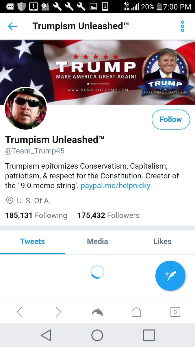 SoulFlyTry's tweet photo. @kylegriffin1 #TrumpRussia's #Putinbots
Are Out in droves
💯Targeting⬆#TraitorSessions 4Recusing (But did he really❓)
Himself in the 1st place😱

Funny thing😉

I'm  finding👇These 2 💯#ManyAreGettingArrested
(esp. 175K+@.Team_Trump45 )
👉1st follow of #Putinbot(s)

💯Not2Bright😂 https://t.co/jvm4olNnT9