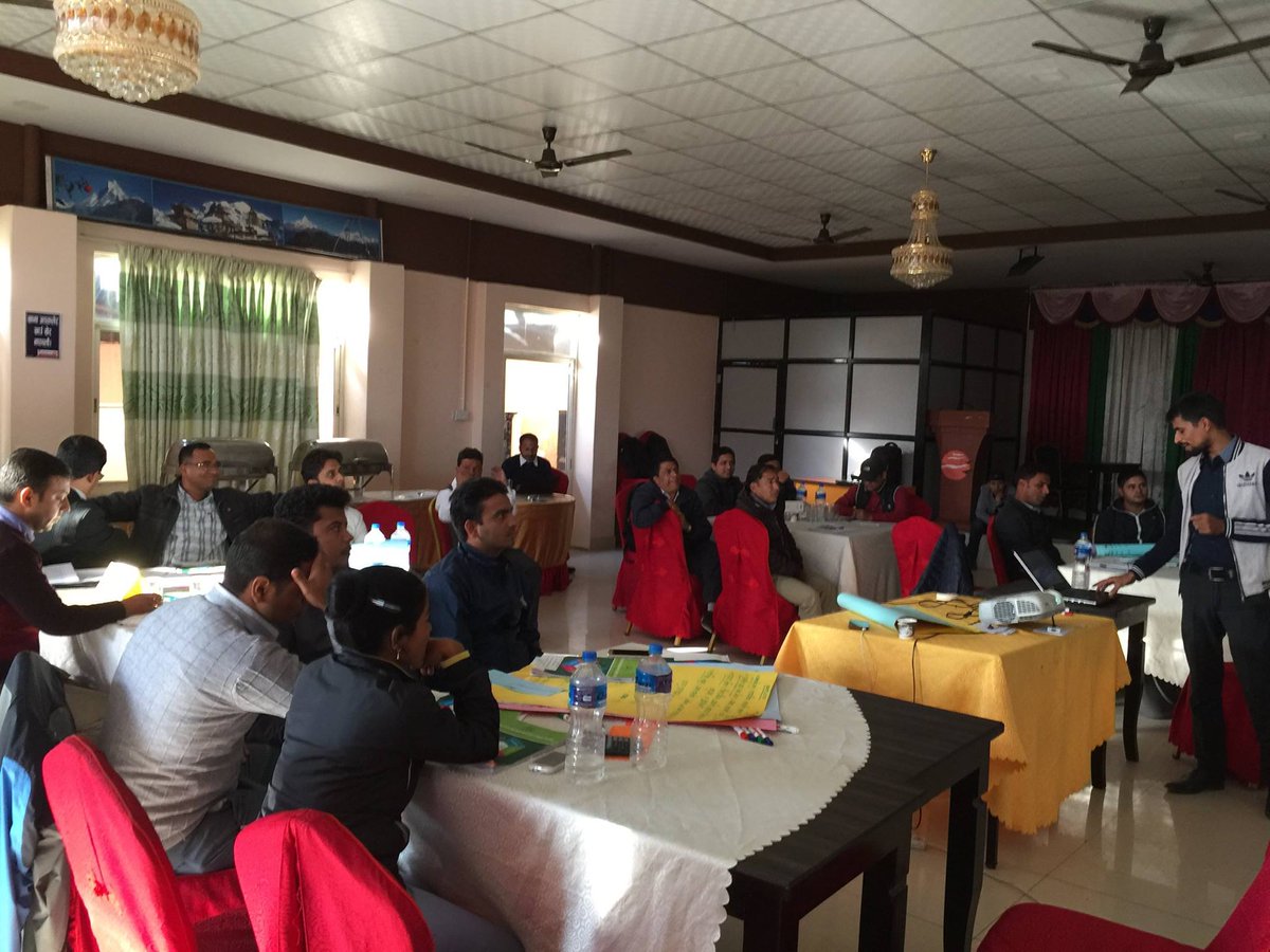CmfNepal's tweet photo. Photos from Start and Improve Your Business (SIYB) training (November 6th-10th in #Kathmandu). 20 people in attendance at training by CMF Nepal #microfinance #nepal https://t.co/zWixOmABSI