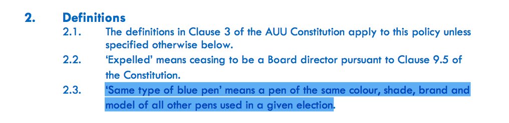 OnDitMagazine's tweet photo. The Board Director's Integrity Policy to be discussed tonight #AUUboard #bluepengate https://t.co/AAxVHEtxag