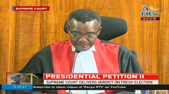 ntvkenya's tweet photo. #BREAKING Supreme Court  says President Uhuru Kenyatta was validly elected; dismisses petitions saying they lacked merit  #SCoKVerdict https://t.co/c5vrPQNXAu