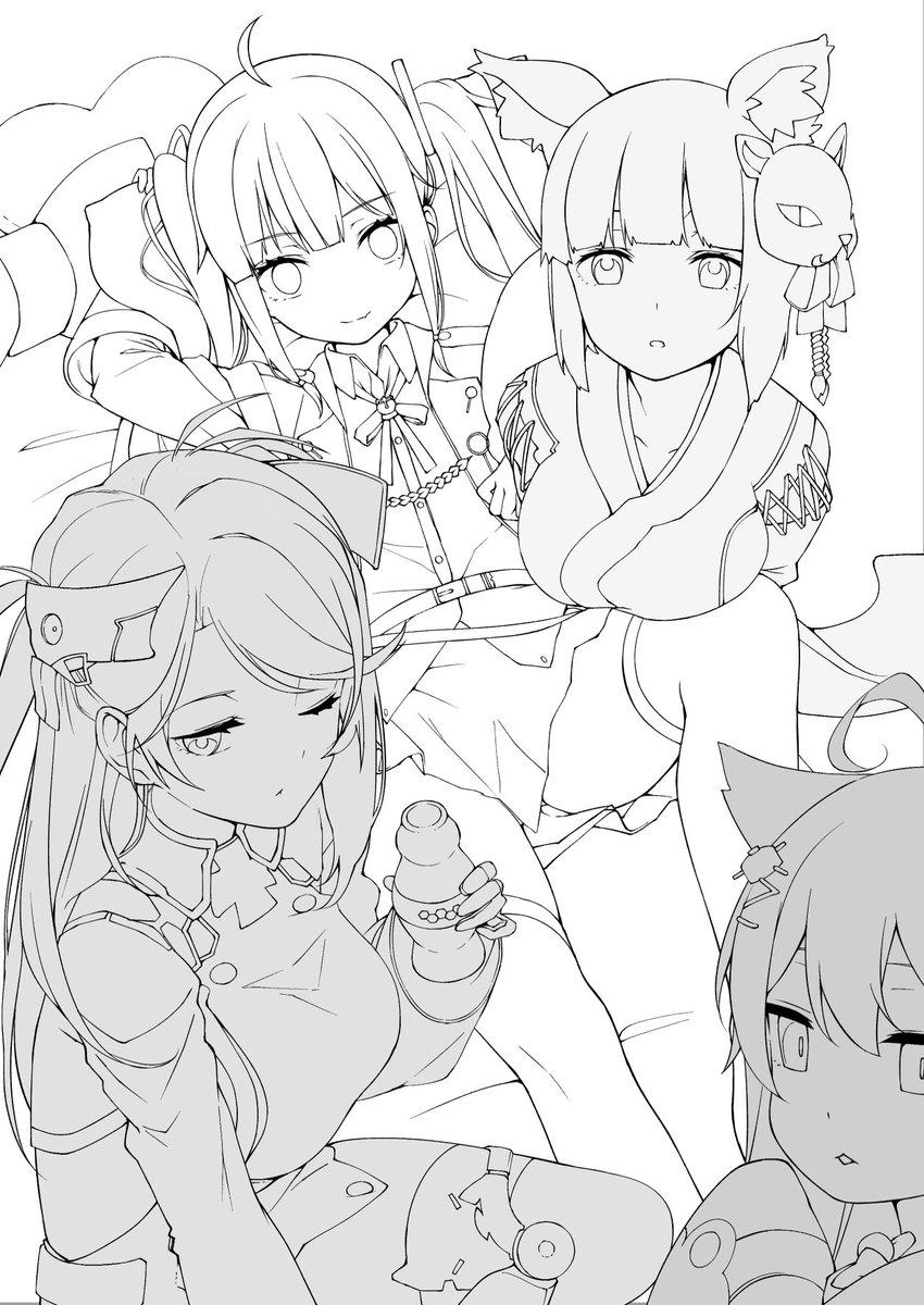 冬コミ漫画に登場するメインの子たち 