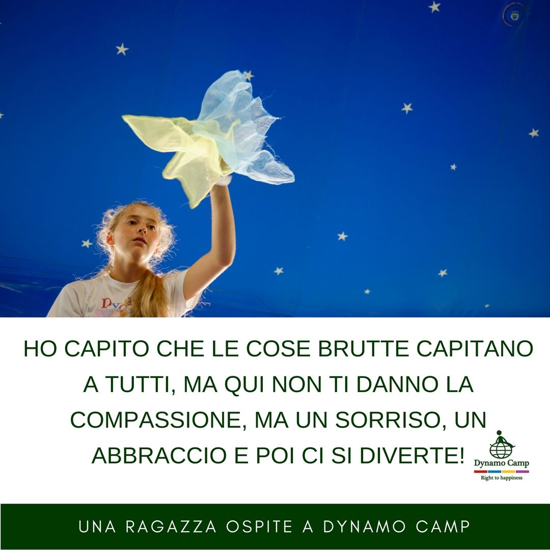 "Ho capito che le cose brutte capitano a tutti, ma qui non ti danno la compassione ma un sorriso, un abbraccio e poi ci si diverte."