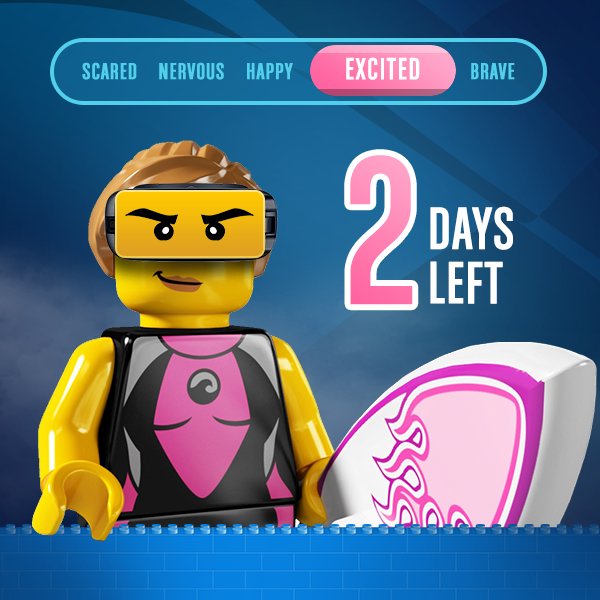 LEGOLAND_MY's tweet photo. “Hang ten for good vibes on good tides!
If you think I’m fast on the waves, just wait 2 more days and I’ll beat you on the road! - #TeamSurfer
Launching 22nd November. https://t.co/DaH6cpPwZx