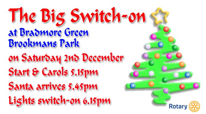 We're lighting the Christmas Tree on Bradmore Green, Saturday 2nd December, starting at 5.15pm. Come and join us.