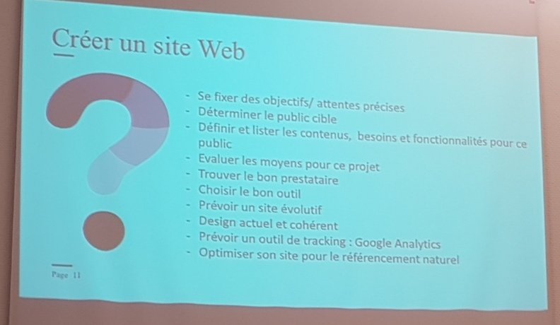 bimeo_fr's tweet photo. Atelier #Webmarketing @voyellefr organisé par @InitiativeFR @CCI_35 - Les étapes importantes pour créer un site Web https://t.co/S0C36I21lv