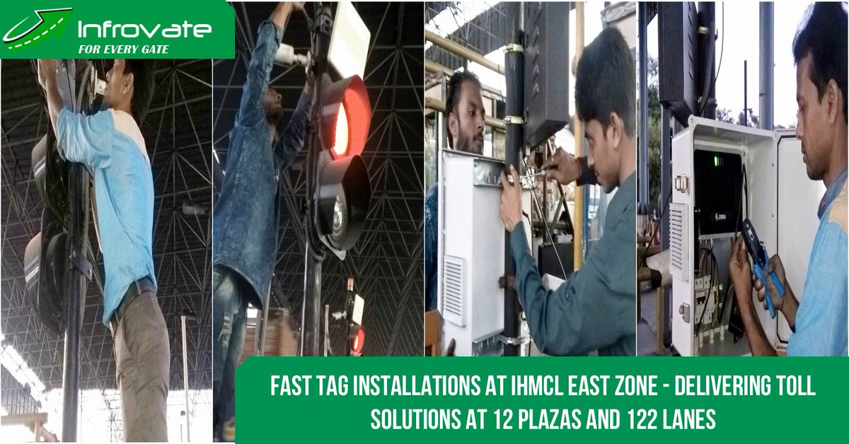 InfrovateC's tweet photo. Project Update:
Fast Tag Installations at IHMCL East Zone - Delivering Toll Solutions at 12 Plazas and 122 Lanes of IHMCL in the East Zone including West Bengal, Bihar and Orissa. #ETC #FastTag #Infrastructure https://t.co/Qjo3L0IX0d