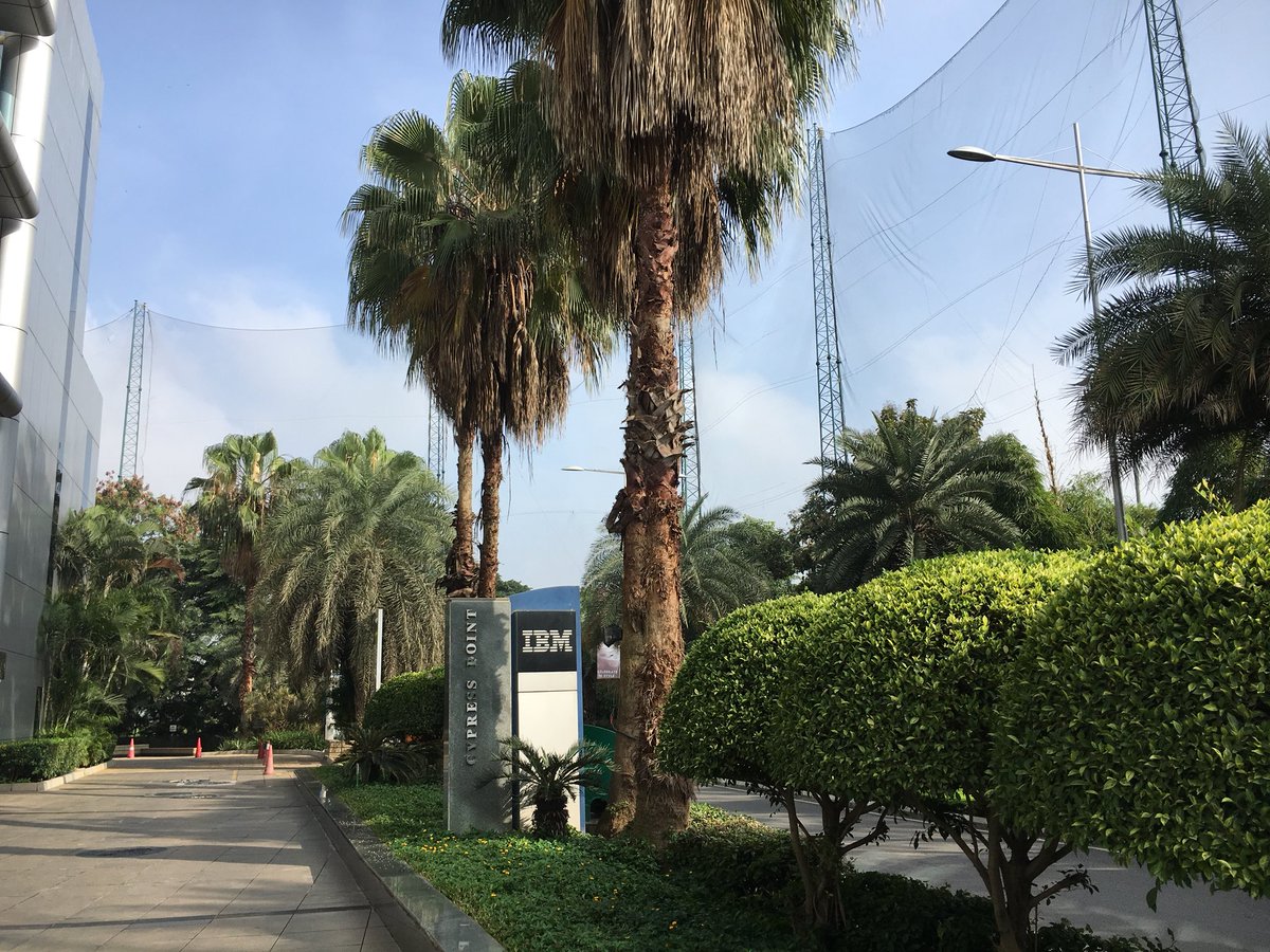 From the swimming pool to #IBM office - let’s get the week in #Bangalore rollin‘