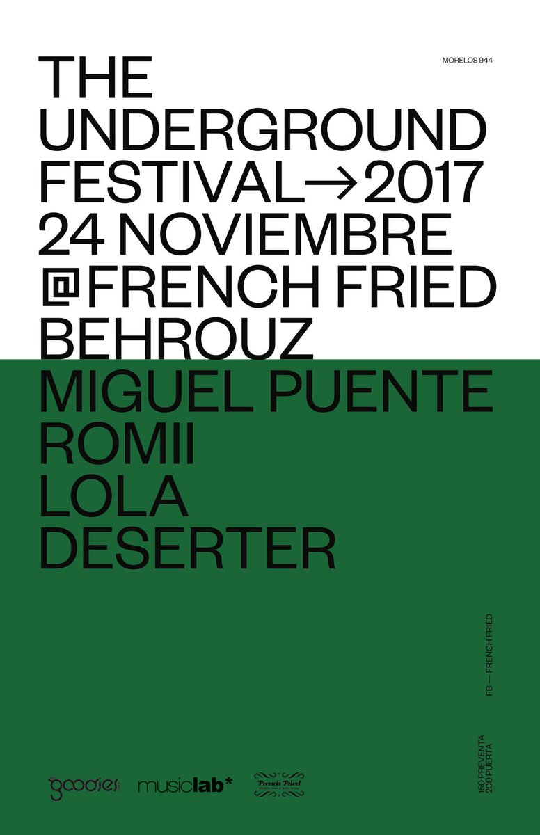 underfestival's tweet photo. Mini TUF at @frenchfriedcafe @MiguelPuenteM @DJBEHROUZ @_loladj Romi Deserter https://t.co/D0FlybNVCz