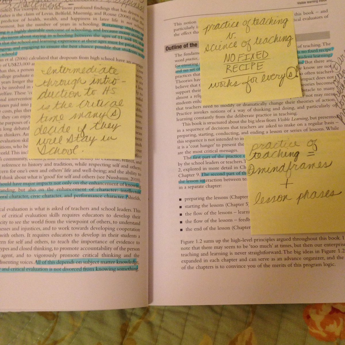 HarperCassi's tweet photo. Finally making some progress with Hattie's Visible Learning for Teachers. Grateful for accountability partners @meljones910 @danarunyan and @mrssechler #learningisimproving https://t.co/uRxtxIzPt4