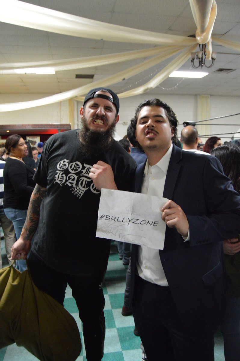 bullyzonelive's tweet photo. If you don’t know, now you know. All the biggest baddies at @BarWrestling are down with #bullyzone 👊🏽💀 #barwrestling #badguys #badgirls #tough #heel #indy #indywrestling #wwe #roh #njpw #wargames #nxt #nextbigthing https://t.co/Ry0nJAHVf4