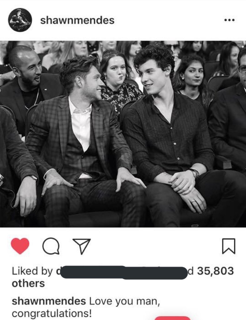 HoranUpdatesFR's tweet photo. Shawn Mendes vient de poster cette photo avec Niall! #AMAs https://t.co/NZqSRkiIax