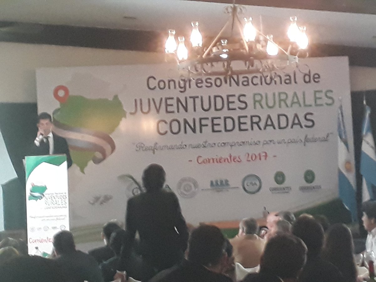 Cerrando el #CongresoAteneosCRA con palabras del presidente Matías Guastalla #Corrientes2017