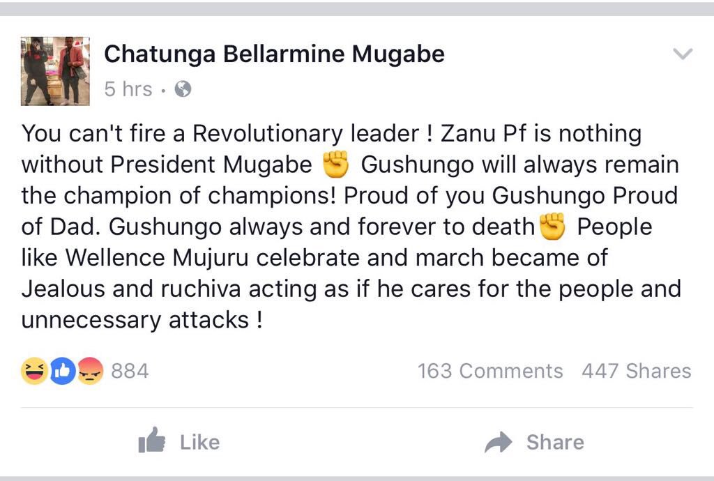 JulianNdlovu's tweet photo. @TheCitizen_News @RaymondSuttner You can’t fire a revolutionary leader #chatunga. Really? I give-up @zenaidamz @matigary https://t.co/TUNHwV0KrZ