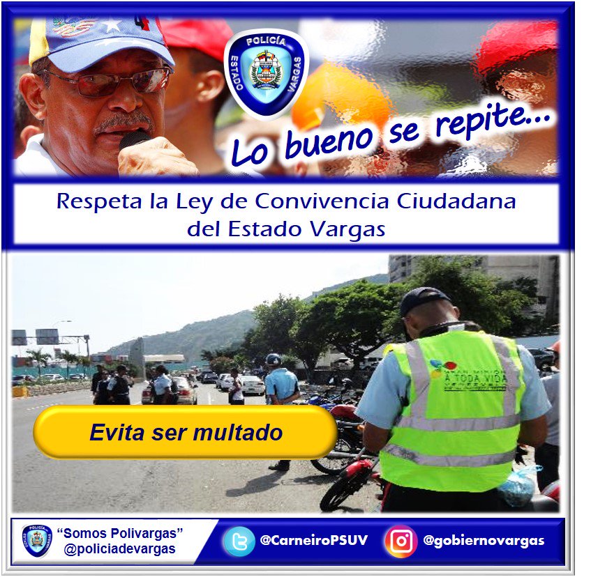#SomosPolivargas
Ley de Convivencia Ciudadana del Edo. Vargas