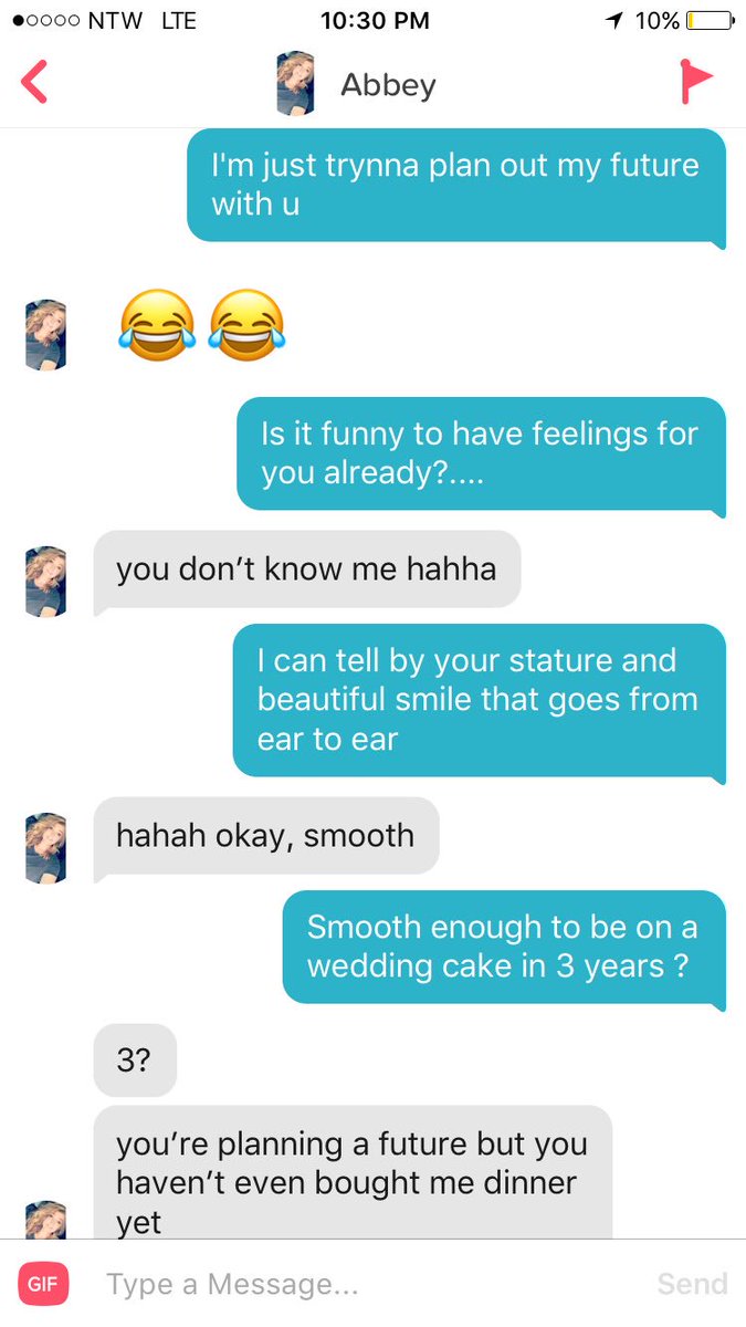 BlakeSully13's tweet photo. Tinder game strong my G https://t.co/KOexPpyOj0