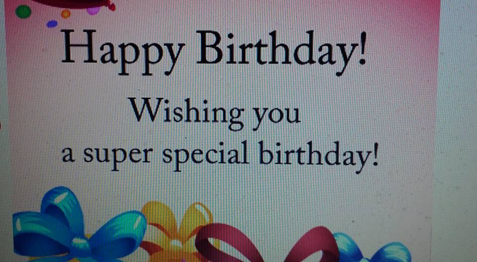  Happy Birthday from yesterday from your huge Man with a Plan Fan 