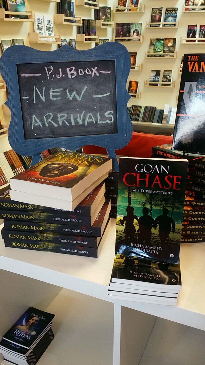 RichaWriter's tweet photo. #GoanChase debuts in the P.J. Boox bookstore in Florida, United States! Have family &amp; friends in or near Fort Myers, Florida? Let them know, please, dear friends! #florida #bookstoreinflorida #floridabooks https://t.co/JyX19COl1i