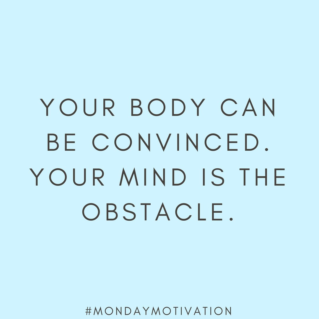 JaxPougnet's tweet photo. Your mind a lot stronger than your body. Remember that. #MondayMotivation https://t.co/W6OjaeTz2i https://t.co/VMConooJUu