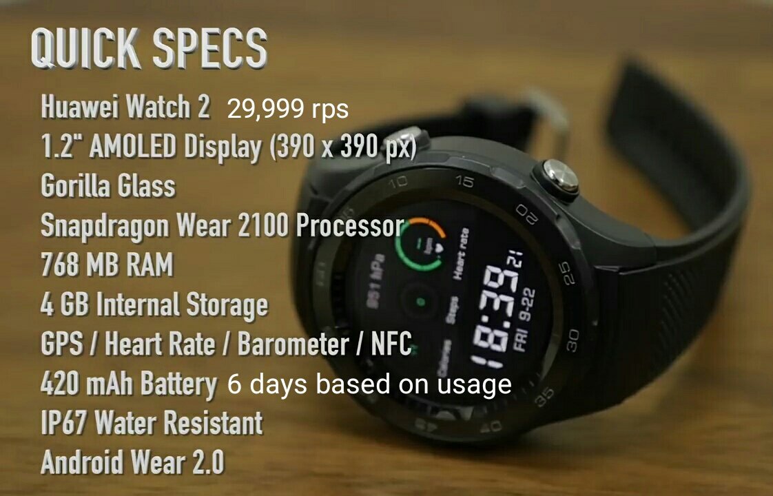 ahmedzubairsays's tweet photo. #Huawei #Smartwatch #2 #WearableTech #wearable #androidwear2 #androidwear #fashion #cool #gadget #gorillaglass #heartrate #GPS #waterresist https://t.co/M5En58w1Bm
