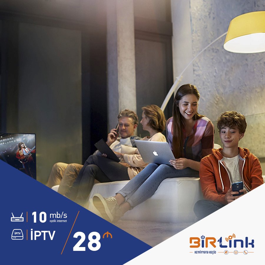 birlink1's tweet photo. 10 mb/s Fiber Optik internet + İPTV 160-dan çox rəqəmsal kanallardan yararlanın.
Daha ətraflı: https://t.co/CeNqqzymsC
#BİRLink #FTTH #Enginet #internet #IPTV #SmartTV #FIberOptik https://t.co/y2MzrMbggC