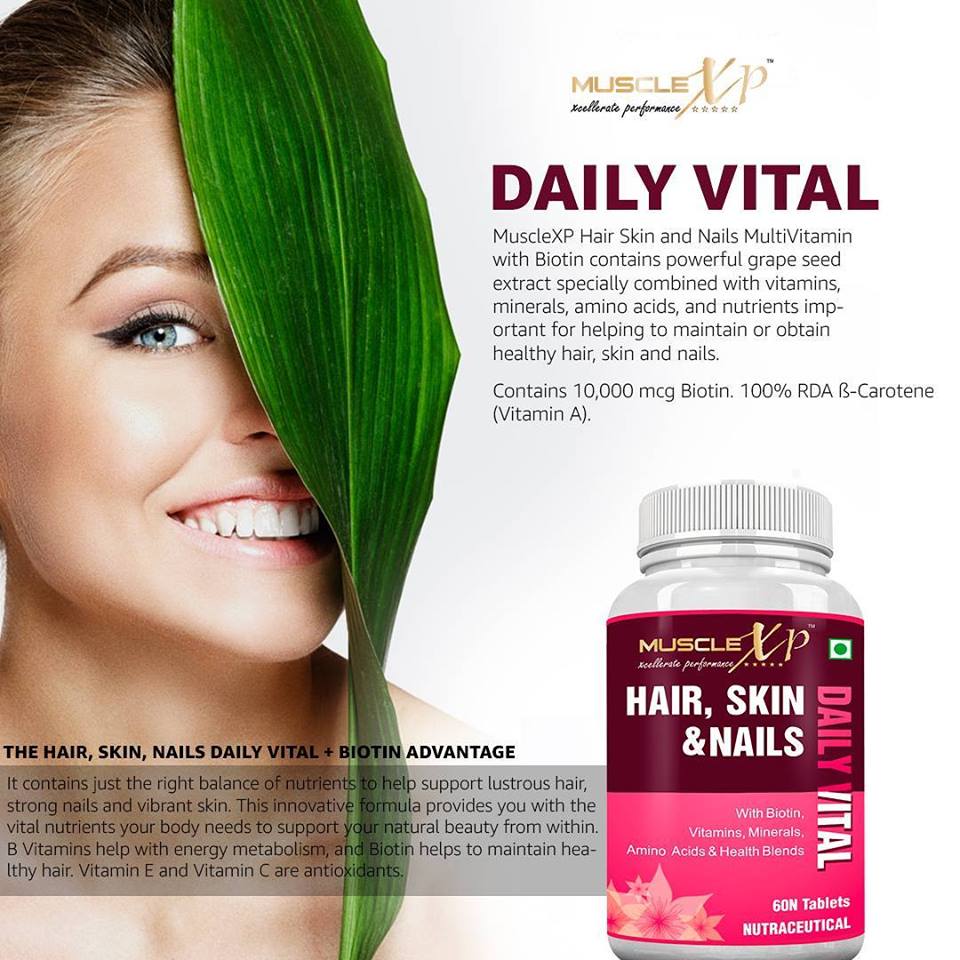 MuscleXp's tweet photo. MuscleXP Biotin Hair, Skin & Nails Complete MultiVitamin With Amino Acids (36 Nutrients) 60 Tablets
Visit Here - https://t.co/mn5i4TRug0
Also Available @ amazon.in - https://t.co/fhrsi74XPg
#haircare #hair #skincare #skin #hairloss #multivitamin #hairsupport #supporthair https://t.co/mH3bKRx0az