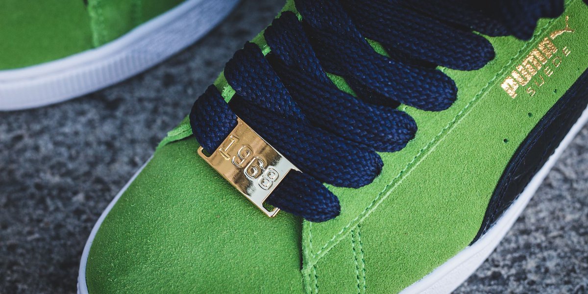 puma suede all green