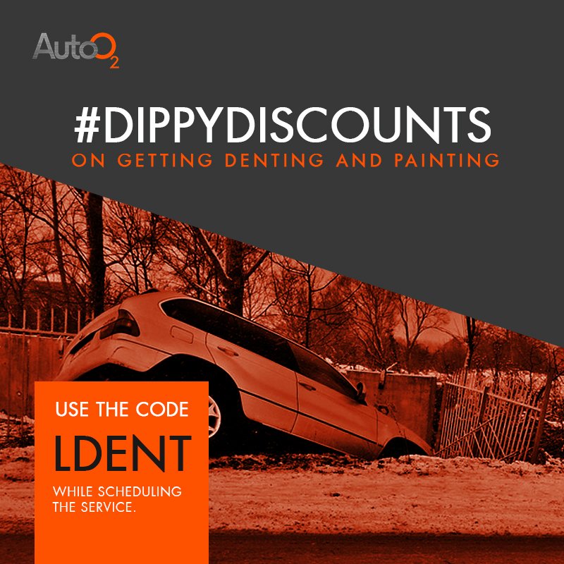autoO2_com's tweet photo. #Dent and #Scratch? No problem!
Schedule servicing for your car at https://t.co/V6NnTHFpoL and avail #dippydicount on denting and painting. #AutoO2 https://t.co/Q4GpXoURQV