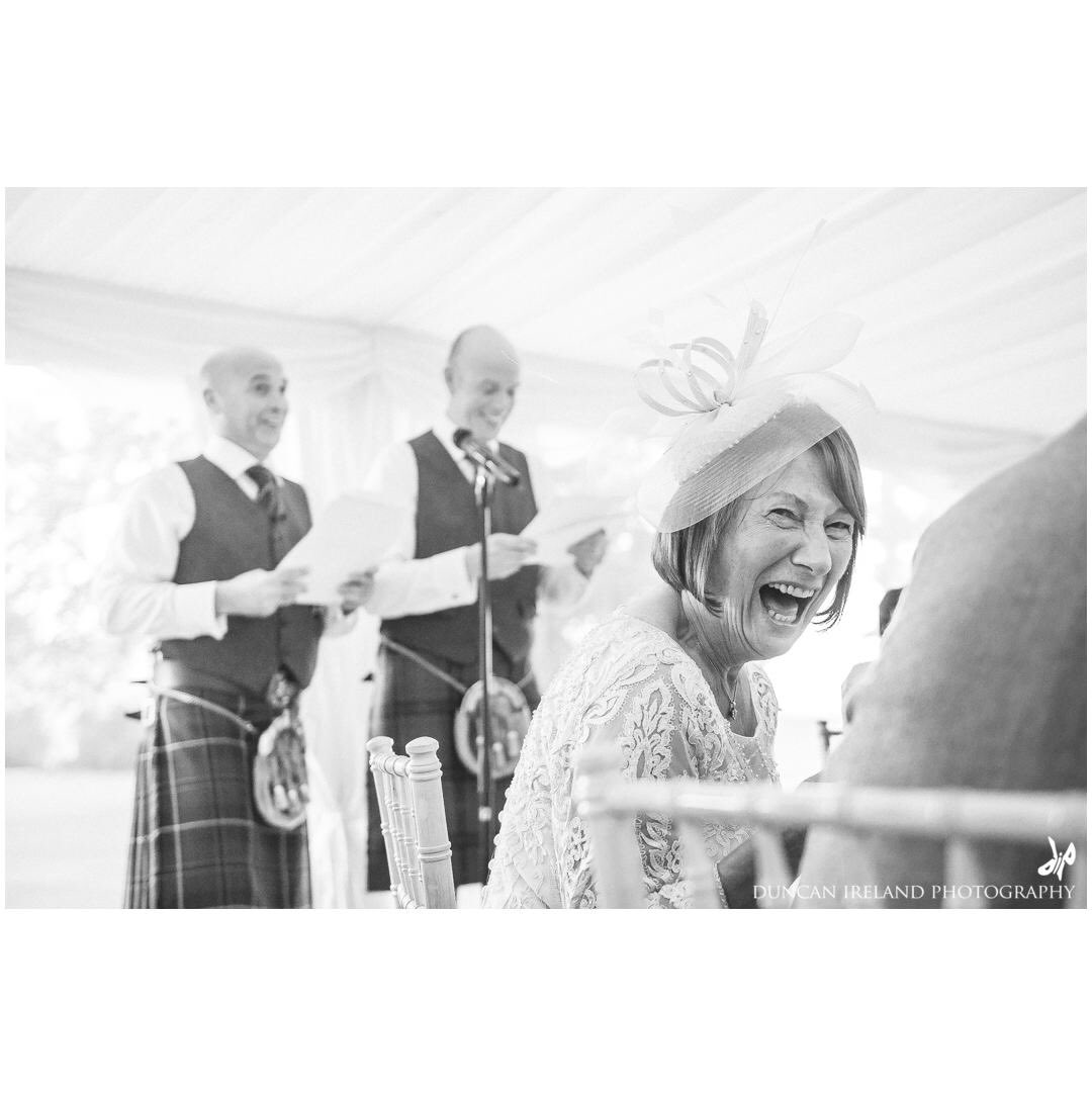 DuncanIreland's tweet photo. Real wedding moments... from https://t.co/BlEltudrt7 ...twice the speech - twice the laughter... #bordersweddingphotography #argrennanmanor https://t.co/RWbu1ADCg3