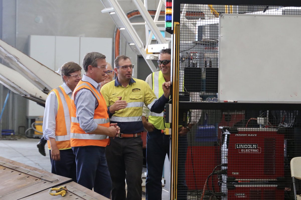 TimNichollsMP's tweet photo. Stopped in at Team Group in Mackay with Kerry Latter, @CostoMP and Nicole Batzloff to discuss the LNP’s comprehensive infrastructure plan. Read the full plan here: https://t.co/3v6SG01mjI #qldpol #qldvotes #BetterQLD https://t.co/QvpI6nTtLr
