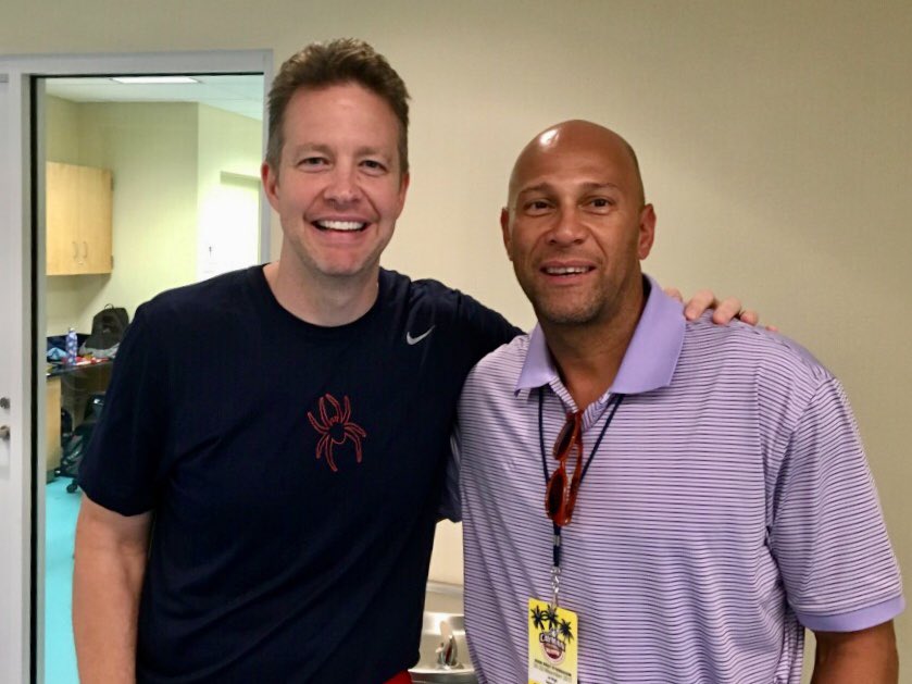 JoeWright2020's tweet photo. Great speaking w/ Head Coach @SpiderMBB Chris Mooney, talked about the opportunity it was for them to go 3-0 & build off of @CaymanClassic moving into conference play. He also said he was excited to be in the Cayman Islands. Thanks Coach! #Richmond #SpiderMBB https://t.co/Nj7mfzfBUN