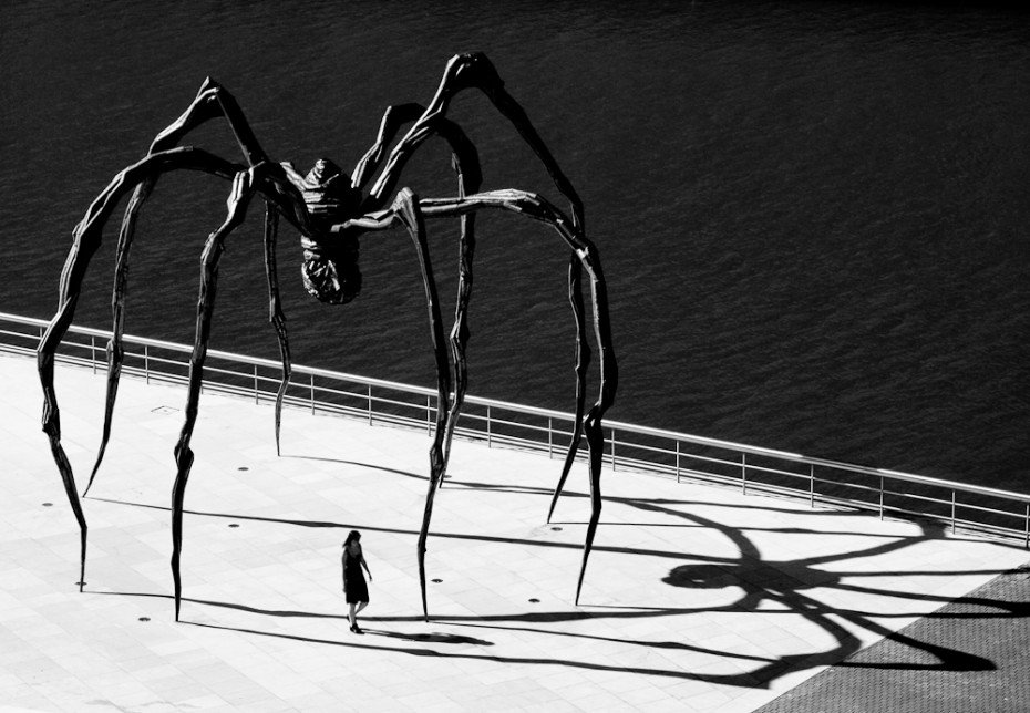 womensart1's tweet photo. “The spider is a repairer. If you bash into the web of a spider, she doesn’t get mad. She weaves and repairs it.” Louise Bourgeois #womensart https://t.co/jfddsUOC1Y