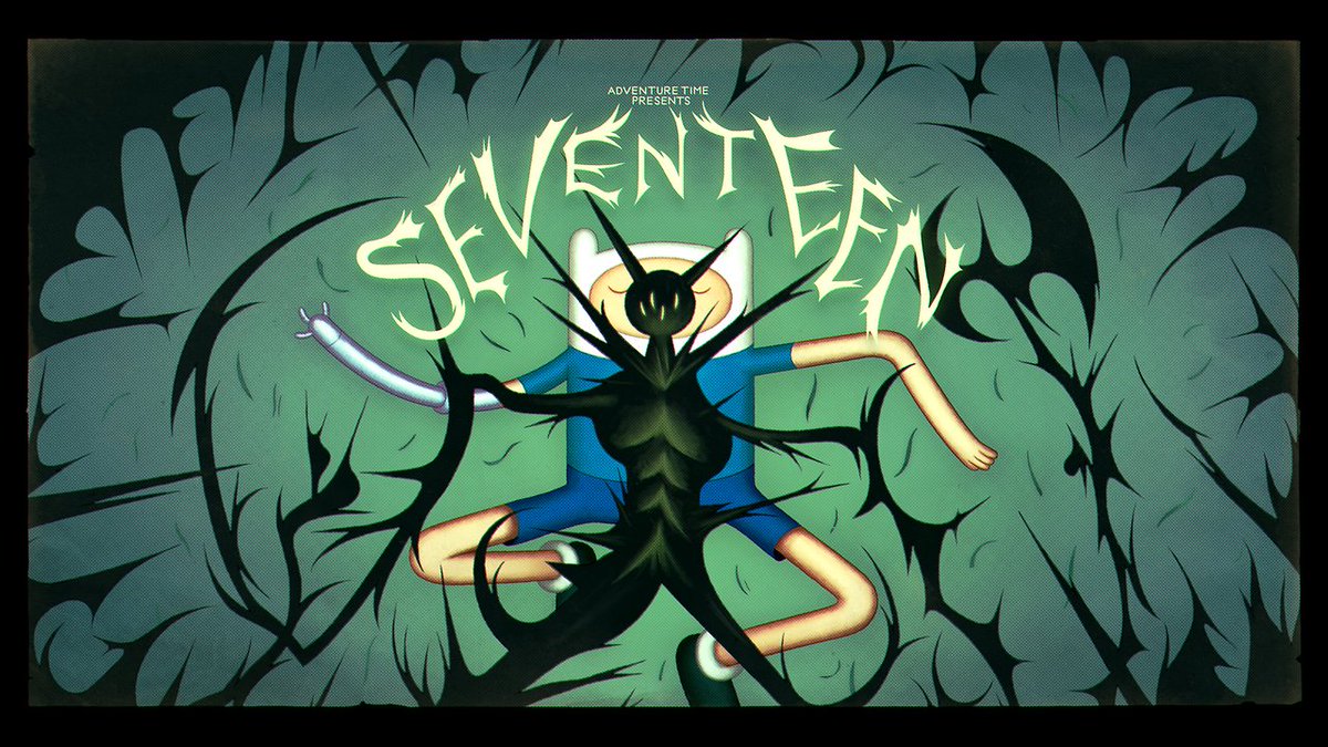 MarkSHDW's tweet photo. Adventure Time S10E05 - Seventeen
U.S. AIRDATE: December 17, 2017 at 7PM
SYNOPSIS: A mysterious knight crashes Finn's birthday bash and presents him with a dangerous gift. https://t.co/qF3mr3g5pk
