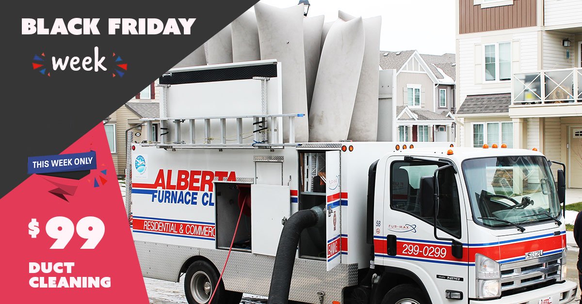 HomeAlberta's tweet photo. $99 Furnace and Duct Cleaning - Redeem With Coupon Code 'FB01' - Until #BlackFriday2017 https://t.co/GYszwJ9BuR