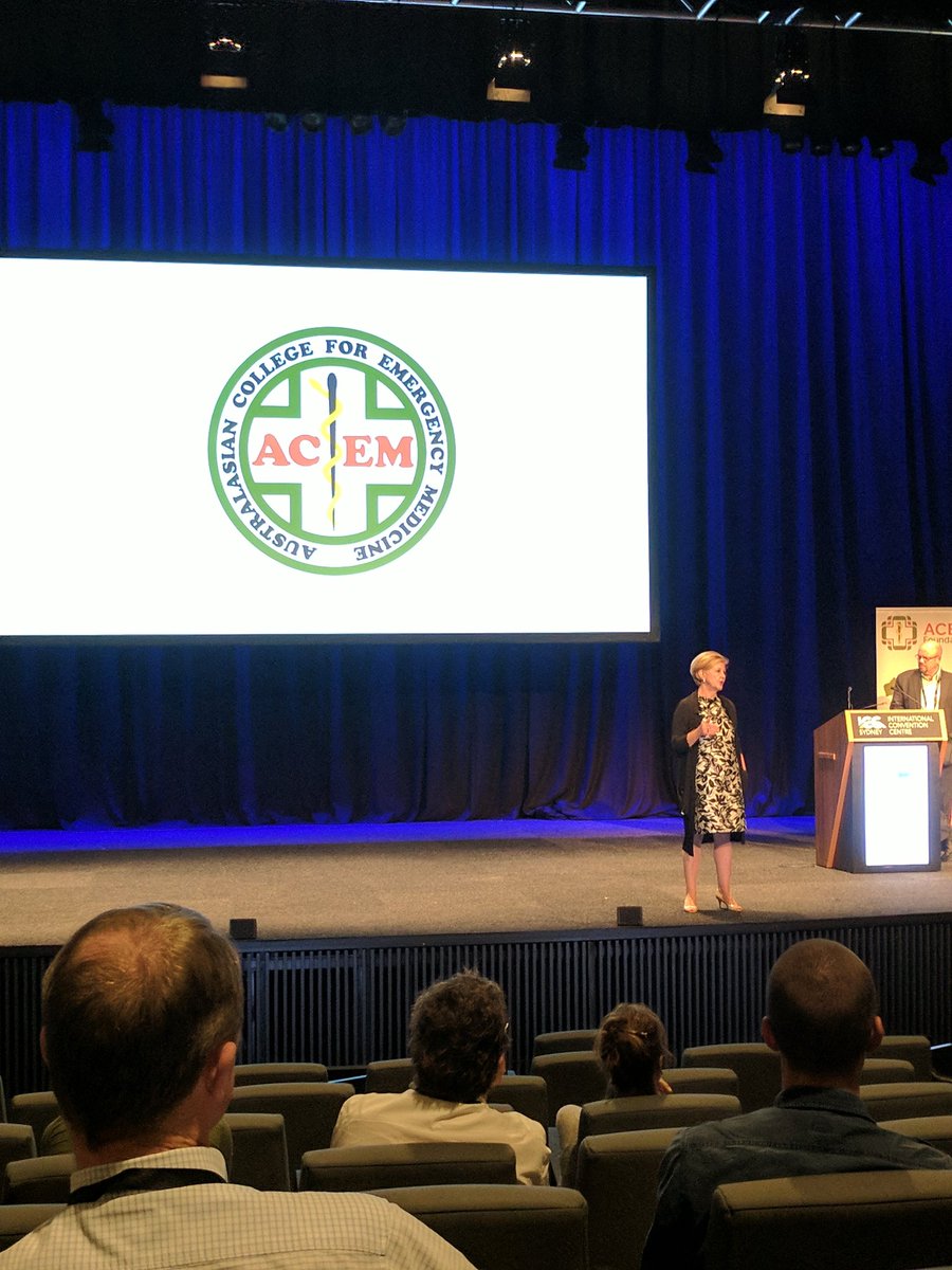 Inspiring Prof <a href="/GillianTriggs/">Gillian Triggs</a> at #ACEM17 on international human rights law and it's application in Emergency Med