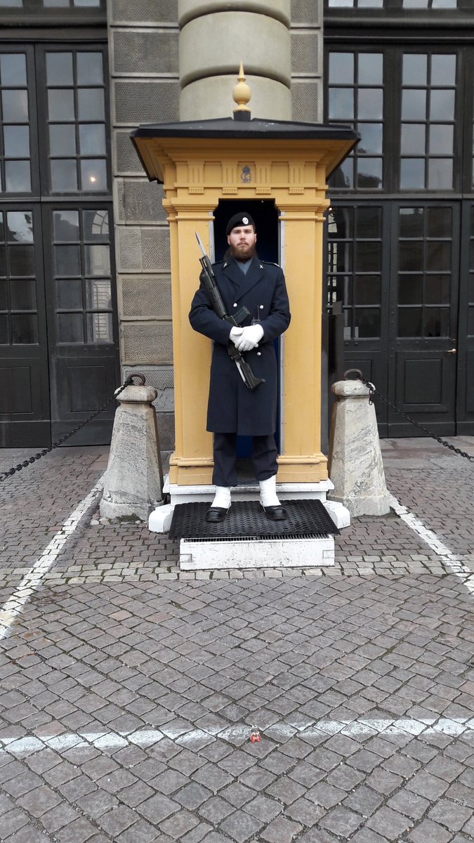 pau1inel's tweet photo. @ScuderiaFerrari #miniseb!! guarding the guard at the Royal Palace #hanna https://t.co/jJDBn2JAS1