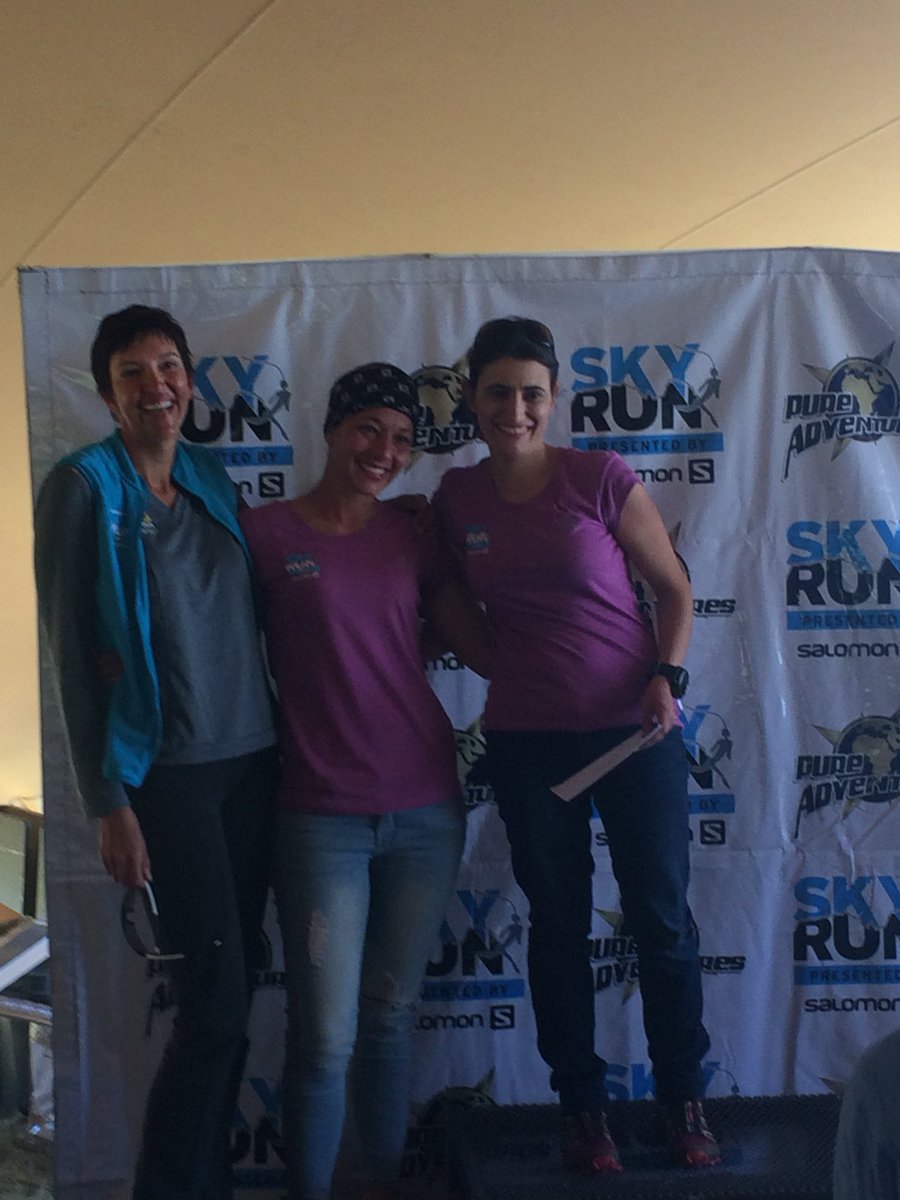 OckievanZyl's tweet photo. Congratulations to my super wife @vanzyl_elani with your T2 at #Skyrun2017 65km !! Super proud of you!!! https://t.co/v8V8JOdMuO