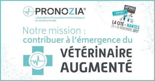 PronoziaHealth's tweet photo. Retrouvez #PRONOZIA au #Village des #Startup-Congrès #AFVAC-La Cité-NANTES–23 au 25 nov. N’hésitez pas à venir échanger avec nous (stand C06). Nous pourrons vous parler de ce que nous considérons comme notre mission première: contribuer à l’émergence du #VÉTÉRINAIRE AUGMENTÉ. https://t.co/muP6Z3Wcms