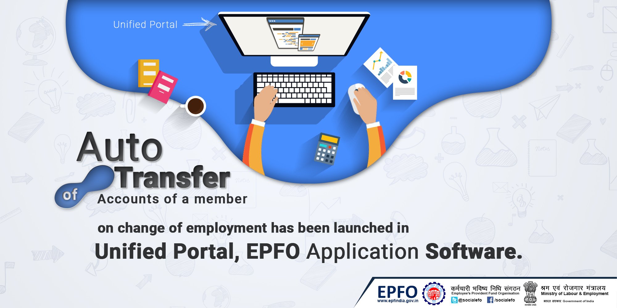 EPFO on X: "EPFO has recently launched a new facility for submitting EPF transfer claims online. This new provision has been provided through EPFO's unified member portal interface. For More Information: https://t.co/2sJtTPtPTd