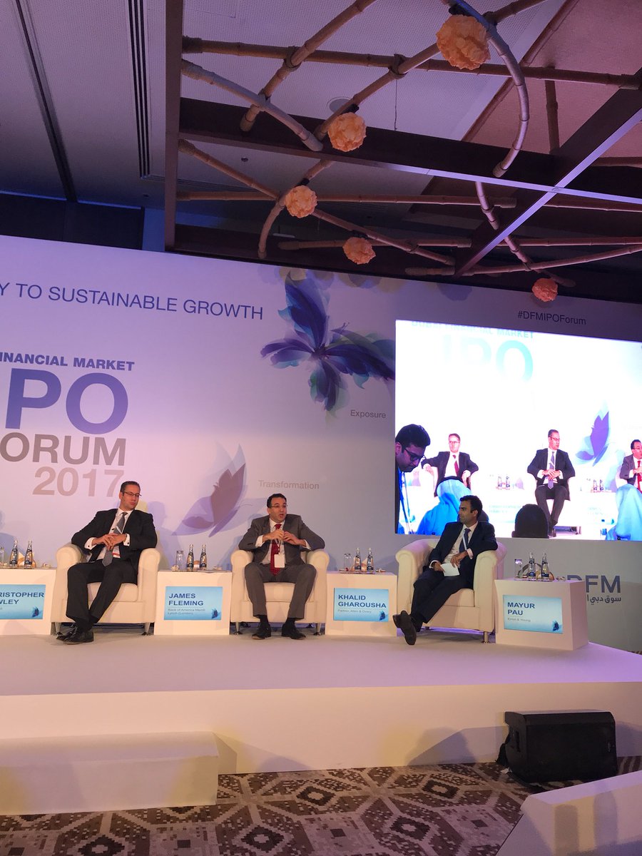 Marwanalsarkal's tweet photo. The new regulations made it easier to go public. @DFMalerts #DFMIPOForum https://t.co/xykg3UB45V