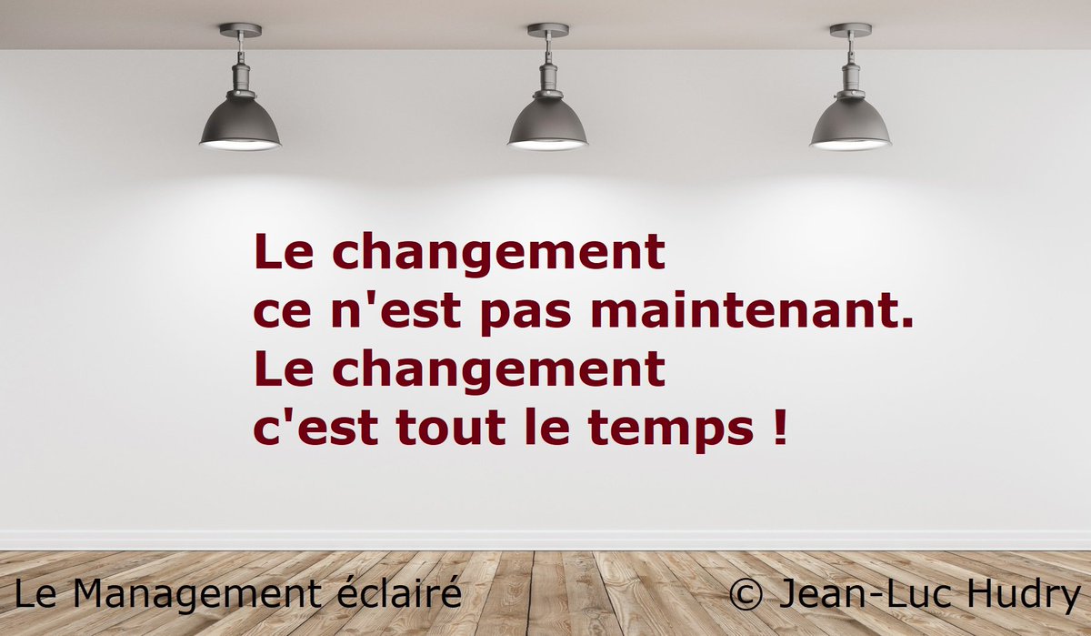 Le Management éclairé : en peu de mots une solution qui fonctionne.  Commentez-la, partagez-la, le débat est ouvert. jeanluchudry.com  
#conferencierengestionduchangement  #gestionduchangement  #conferenciersurlechangement  #managementduchangement