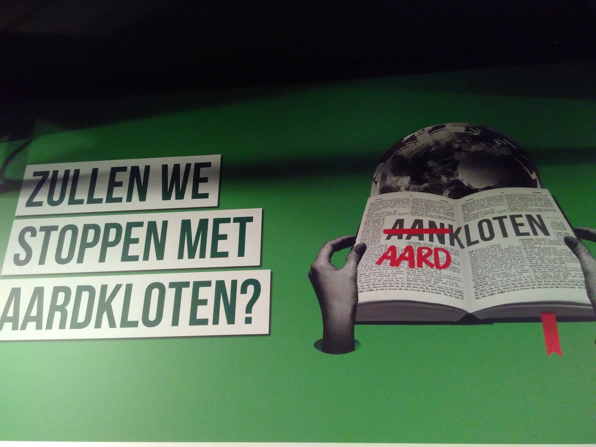 Ineke_deJong's tweet photo. Voor de maandagochtend en n.a.v. @VPROTegenlicht, de suggestie van @Greenchoice: zullen we stoppen met aardkloten? Gezien op #EHO2017 https://t.co/E20Lis16hl
