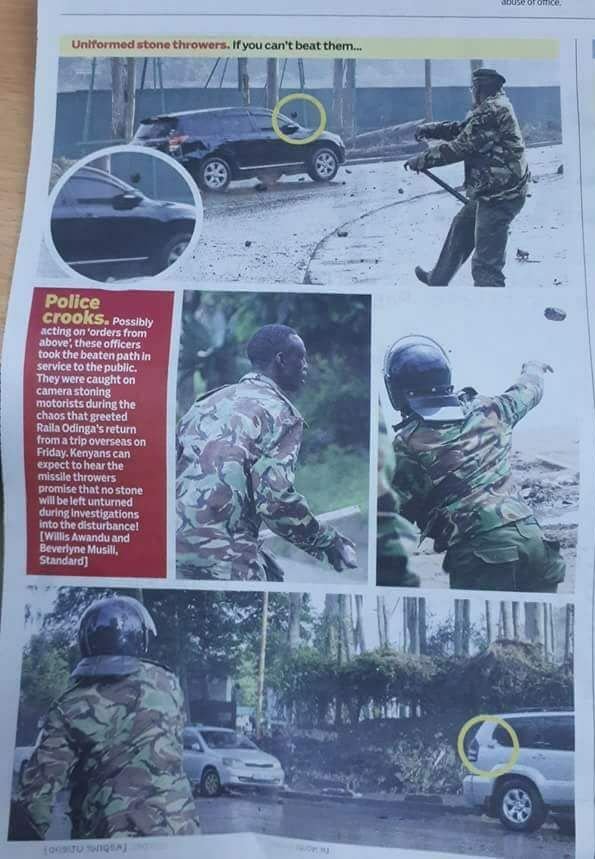 scheafferoo's tweet photo. Why were police stonning vehicles?
Police stonning vehicles why?
Vehicles stonning by police why?  Why?  Why? CCTV @realDanielJuma https://t.co/qBQuV0bbrK