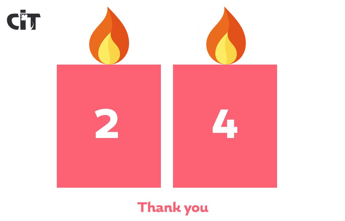 CITGroupltd's tweet photo. As CIT celebrates its 24th birthday we would like to thank our clients and suppliers for their support throughout the years! 🎂
#thankyou #birthday https://t.co/ezu8yQo2vH