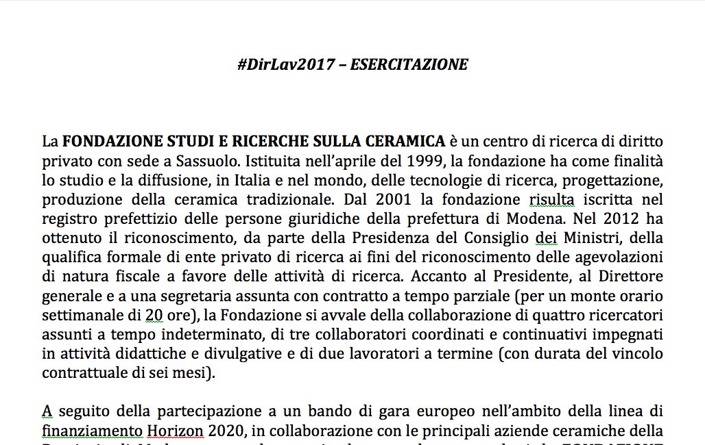 MicheTiraboschi's tweet photo. #FarePerImparare - Oggi a #DirLav2017 esercitazione sulle tipologie di lavoro temporaneo. Presupposti: conoscenza e studio di manuale, norme di legge, contratto collettivo applicabile (#CCNL @Federculture) https://t.co/esSxO3TJFl